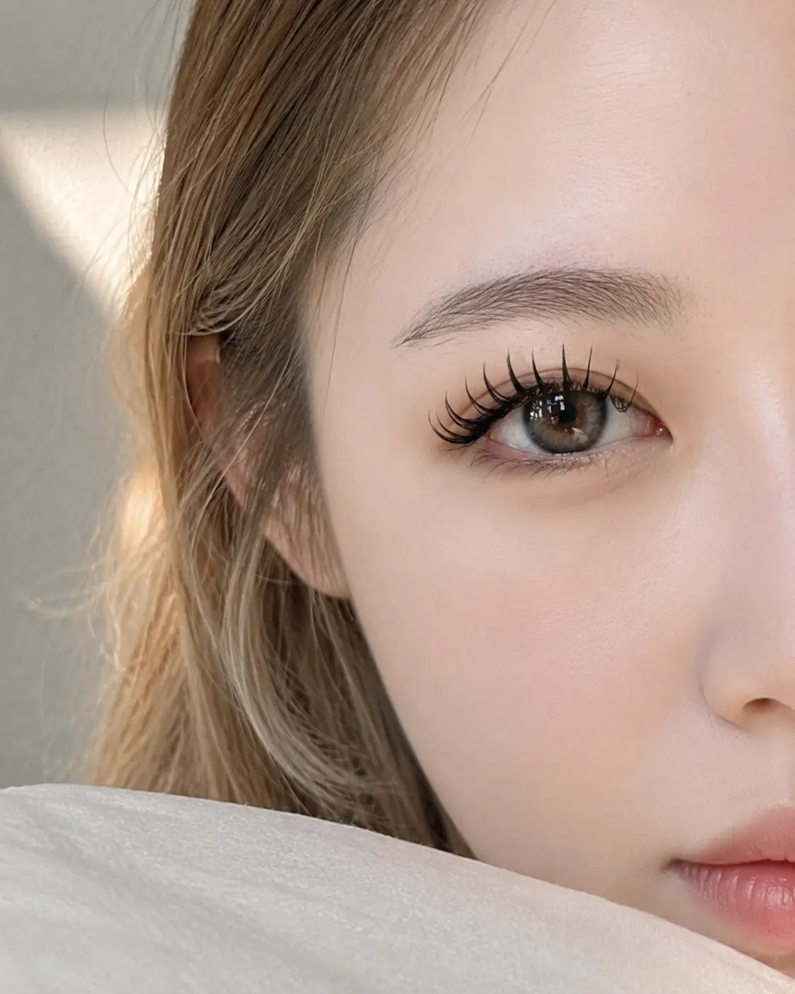 일산 속눈썹 리얼컬 연장 시술 결과 — 유래쉬